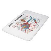 Gewoon een gedachte ... Neuron Synapse Geek Humor Badmat (Gekanteld)