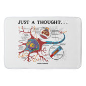Gewoon een gedachte ... Neuron Synapse Geek Humor Badmat (Voorkant)