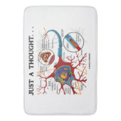 Gewoon een gedachte ... Neuron Synapse Geek Humor Badmat (Voorkant Verticaal)