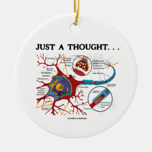 Gewoon een gedachte ... (Neuron/synapse) Keramisch Ornament