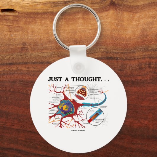 Gewoon een gedachte... (Neuron/Synapse) Sleutelhanger (Voorkant)