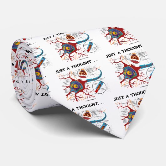 Gewoon een gedachte... (Neuron/Synapse) Stropdas (Opgerold)