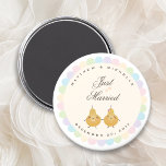 Gewoon een gehuwd huwelijk voor perfecte parodie magneet<br><div class="desc">Gewoon gehuwd Cute Perfect Pair Wedding Favor magnet</div>