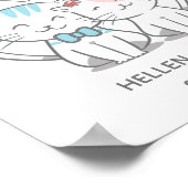 Gewoon een gehuwde kat bruiloft poster (Hoek)