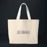 Gewoon een gehuwde strandtas, klaar voor de huweli grote tote bag<br><div class="desc">Gewoon een gehuwde strandtas,  klaar voor de huwelijksreis.</div>