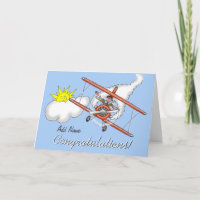 Gewoon een gekwalificeerde Happy Pilot Card