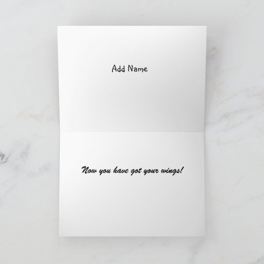 Gewoon een gekwalificeerde Happy Pilot Card Kaart (Binnen)