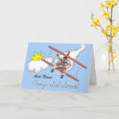 Gewoon een gekwalificeerde Happy Pilot Card Kaart (Gele Bloem)