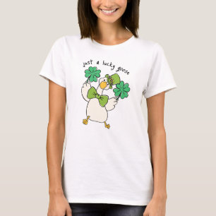 Gewoon Een Gelukkig Gans St Patrick's Dag T-shirt