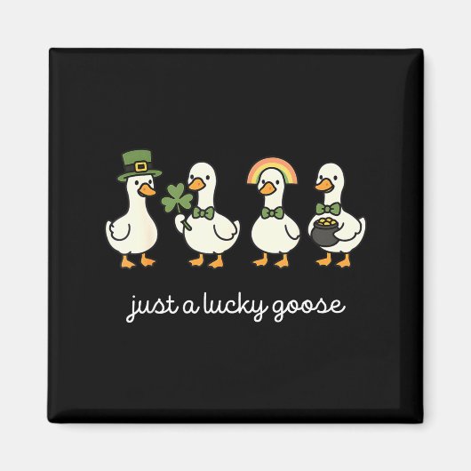 Gewoon een geluksvogel, grappige st patrick vogel  magneet (Voorkant)