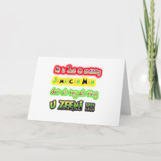 Gewoon een gewone Jamaicaanse man die een ding pro Kaart