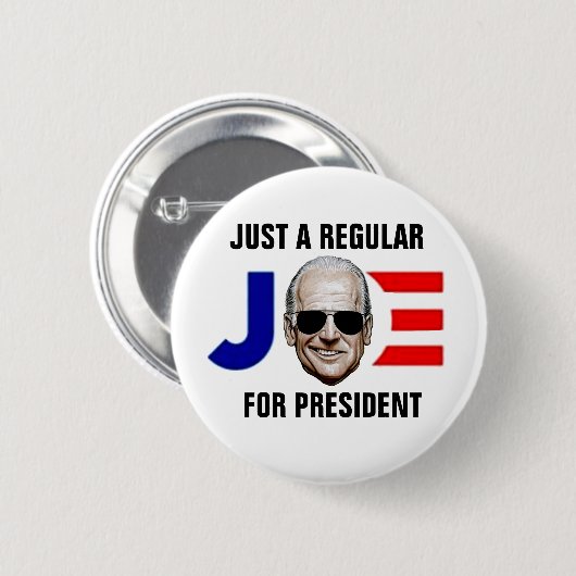 Gewoon een gewone Joe voor president Ronde Button 5,7 Cm (Voorkant /achterkant)