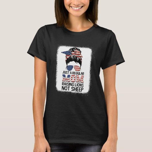 Gewoon een gewone mam die geen schapenpatriot is d t-shirt (Voorkant)