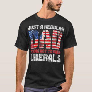 Gewoon een gewone vader die probeert de liberalen t-shirt