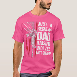 Gewoon een gewone vader die wolven niet schaadt Pi T-shirt