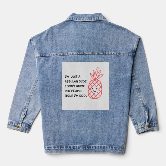 Gewoon een gewone vent denim jacket (Achterkant)