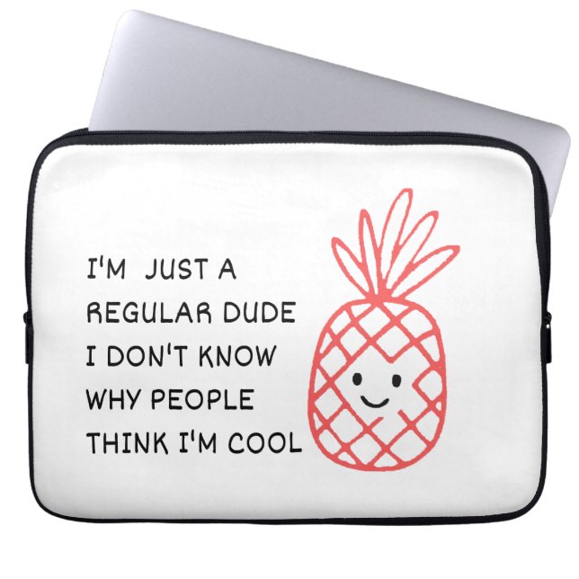 Gewoon een gewone vent laptop sleeve (Voorkant)