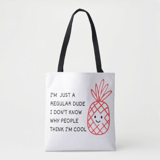 Gewoon een gewone vent tote bag (Voorkant)