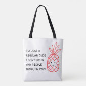 Gewoon een gewone vent tote bag (Achterkant)