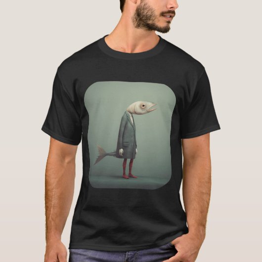 Gewoon een gewone vis persoon t-shirt (Voorkant)