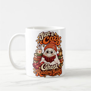 Gewoon een gezellig spook dat boeken leest Cute Ha Koffiemok