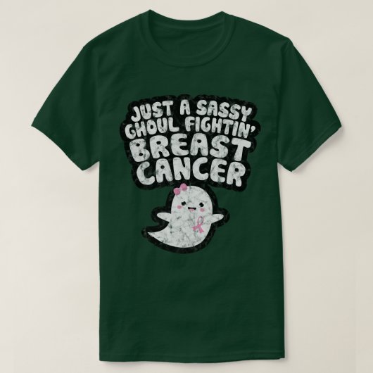 Gewoon een Ghoul die borstkanker vecht T-shirt (Design voorkant)