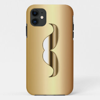 Gewoon een Gold Mustache iPhone 5 Hoesje