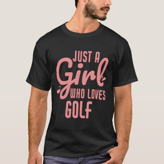 Gewoon een golfliefhebber t-shirt (Voorkant)