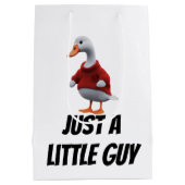Gewoon een Goose Little Guy Funny Millennial Carto Medium Cadeauzakje (Achterkant)