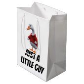 Gewoon een Goose Little Guy Funny Millennial Carto Medium Cadeauzakje (Achterkant Gekanteld)