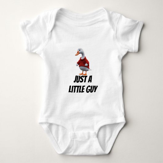 Gewoon een Goose Little Guy Funny Millennial Carto Romper (Voorkant)