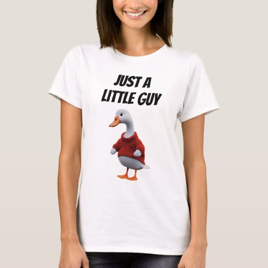 Gewoon een Goose Little Guy Funny Millennial Carto T-shirt (Voorkant)
