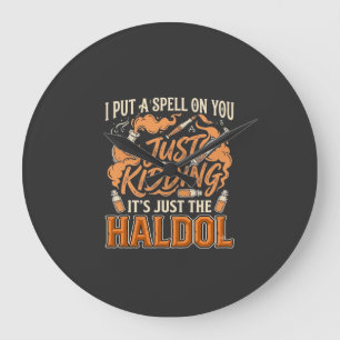 Gewoon een grapje Haldol Halloween Toverdrank Fles Grote Klok