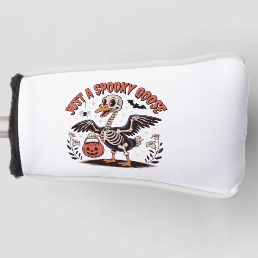 Gewoon Een Griezelige Gans Funny Halloween Golfheadcover (Voorkant)