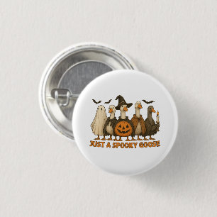 Gewoon Een Griezelige Gans Halloween Voor Jongen M Ronde Button 3,2 Cm