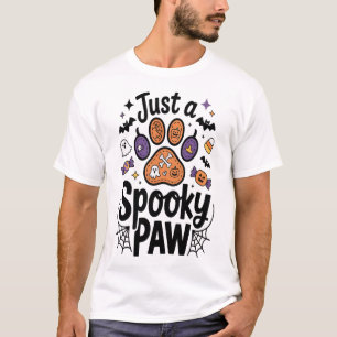 Gewoon een griezelige poot PNG, Hond Halloween T-shirt