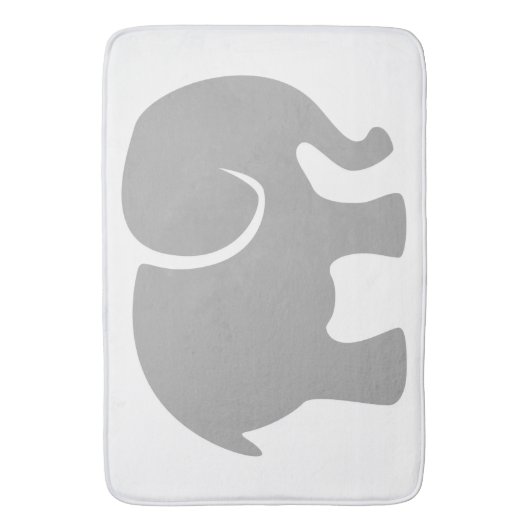 Gewoon een grijze olifant badmat (Voorkant Verticaal)