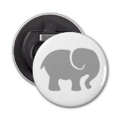 Gewoon een grijze olifant button flesopener (Voorkant)