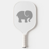 Gewoon een grijze olifant pickleball paddle (Achterkant)