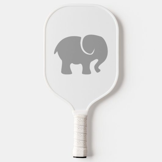 Gewoon een grijze olifant pickleball paddle (Achterkant)