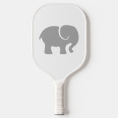Gewoon een grijze olifant pickleball paddle (Voorkant)