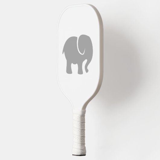 Gewoon een grijze olifant pickleball paddle (Links)