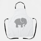 Gewoon een grijze olifant schort (Voorkant)