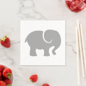 Gewoon een grijze olifant servet (Insitu)