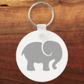 Gewoon een grijze olifant sleutelhanger (Voorkant)