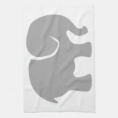 Gewoon een grijze olifant theedoek (Verticaal)