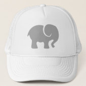 Gewoon een grijze olifant trucker pet (Voorkant)