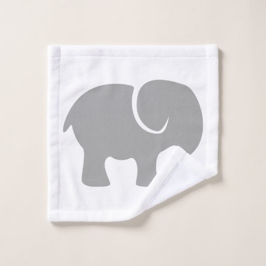 Gewoon een grijze olifant washandje (Wasdoekje)