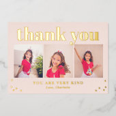 Gewoon een Happy Flat FOLIE Afstudeerder Dank je w Folie Uitnodiging (Voorkant)