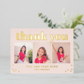 Gewoon een Happy Flat FOLIE Afstudeerder Dank je w Folie Uitnodiging (Staand Voorkant)